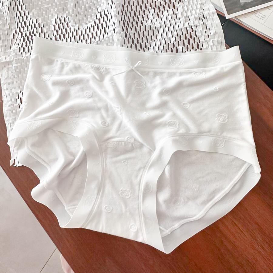 9287 Soft Zero-Touch Seamless Jacquard Modal Panties - Class A 10A With Extended Bottom