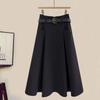 Autumn Women's Suit New Fashion Temperament Age-reducing Knitted Top Slimming Skirt Two-piece Set