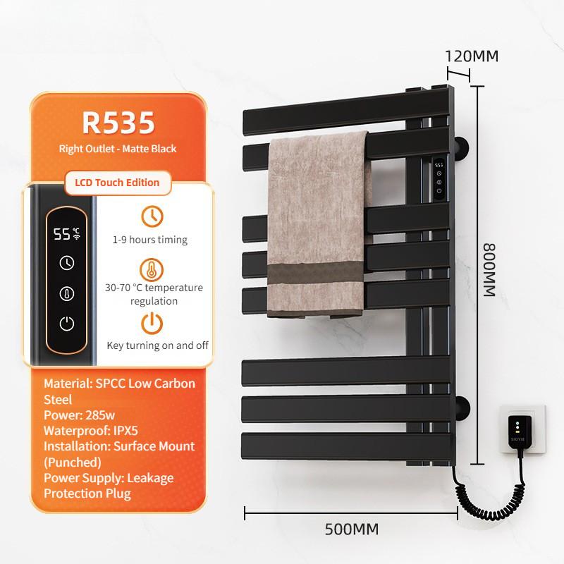 Intelligent Electric Towel Rack Bathroom Constant Temperature Electric Heating Towel Drying Rack Household Towel Storage Rack