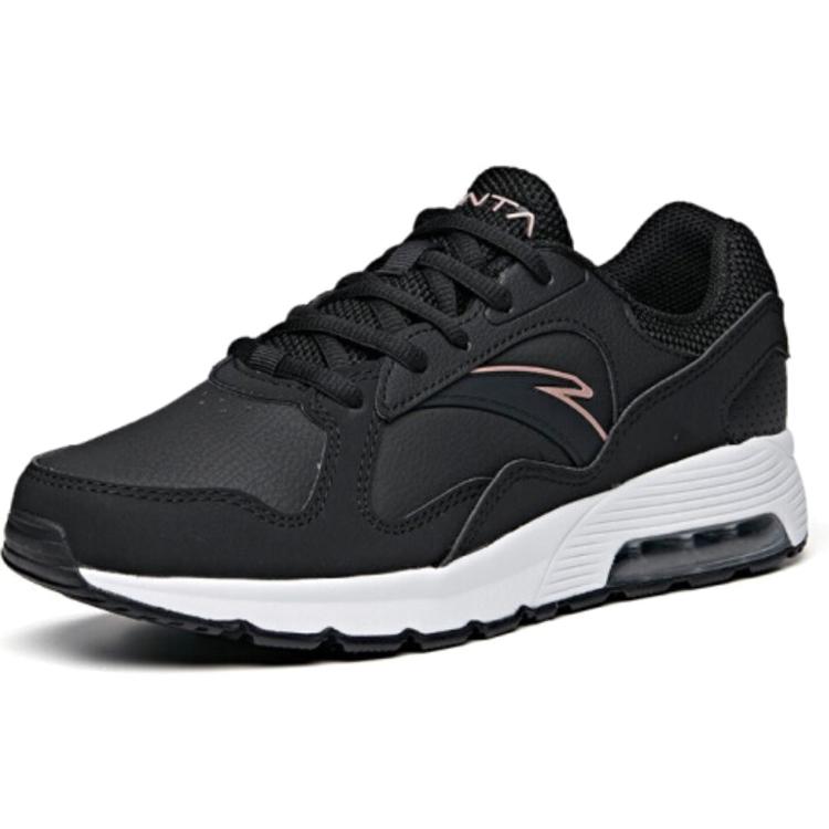 New Anta Variety Training Collection Cushioning Breathable Low Top Training Shoes Women's Black White Gold 122017779-8