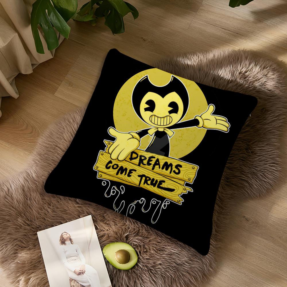 

Наволочка с рисунком B-Bendy Ink M-Machine для гостиной, дома, дивана, офиса, магазина, обложки для печати, комфорта, украшения, скандинавской простоты 50x50cm