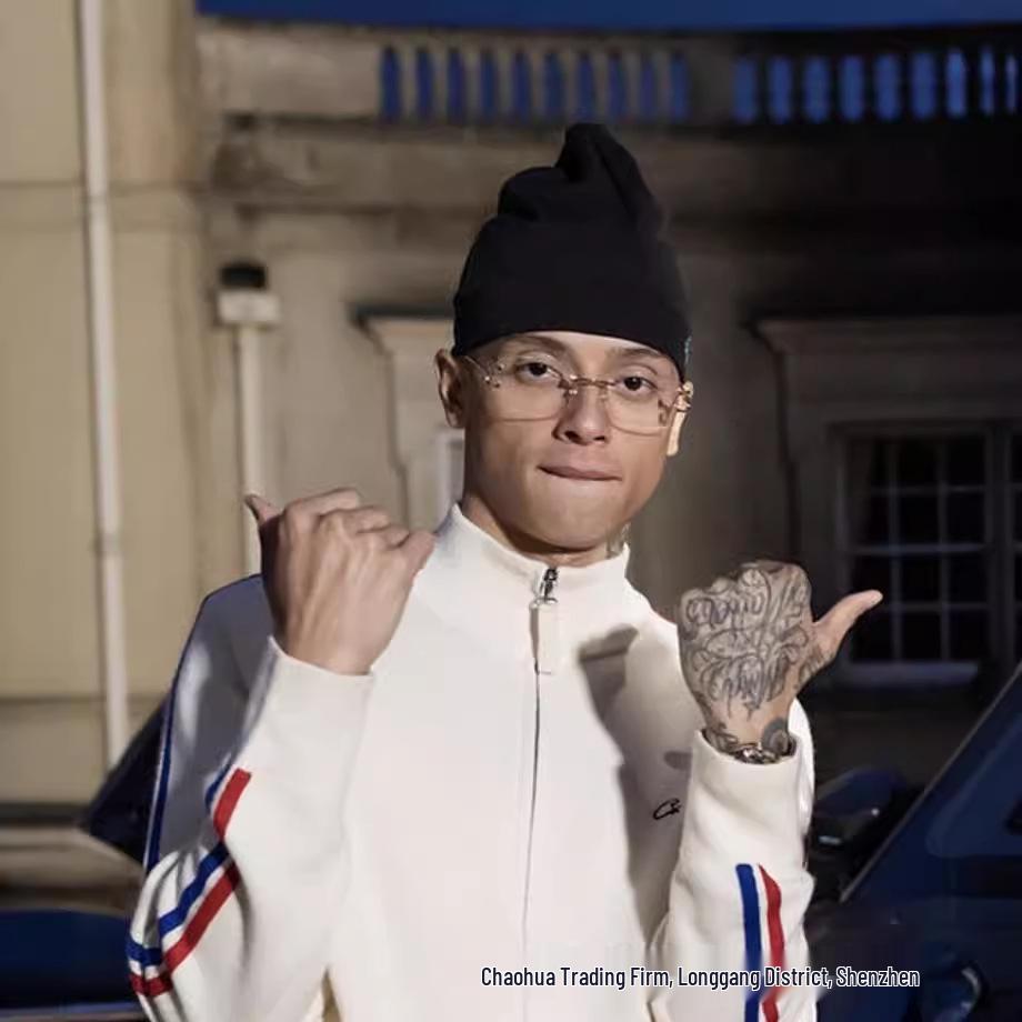 Corteiz Alcatraz Stand Collar Patchwork Jacket - Red/Blue