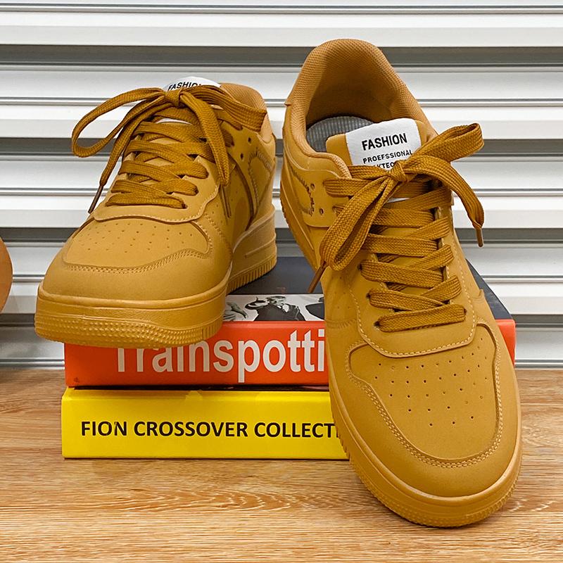 Men's Sneakers Casual Sports Shoes for Men Lightweight PU Leather Breathable Shoe Mens Flat White Tenis Shoes Zapatillas Hombre