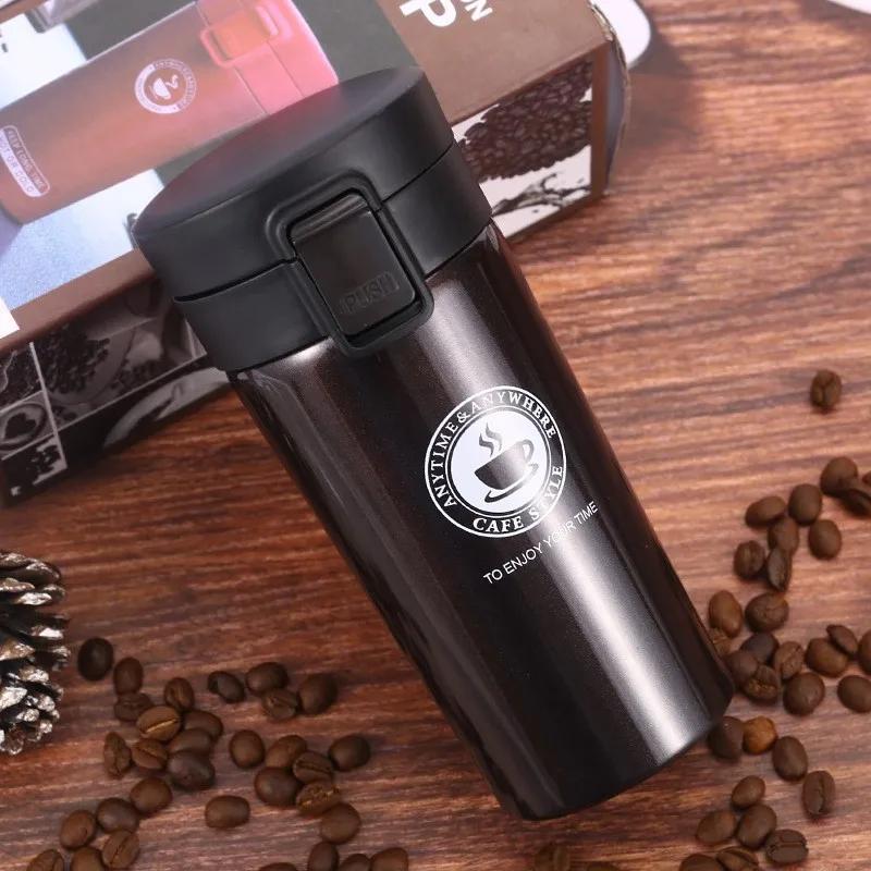 380ml termohrnek na kávu 304 termoska z nerezové oceli Vakuová láhev s izolovaným hrnkem termoláhev na venkovní cestování