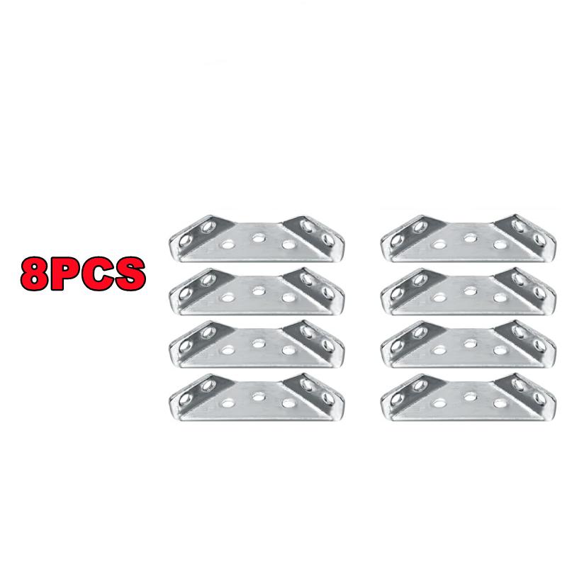 20-1PC Stainless Steel Angle Corner Brackets Universal Furniture Corner Connector Brace Joint Fastener Bedframe Cabinet Drawer