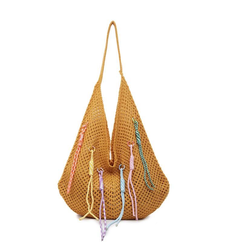 New Seaside Vacation Beach Woven Bag Tote Bag Trendy Bag Large Capacity Straw Bag Women's Bag Tote Bag