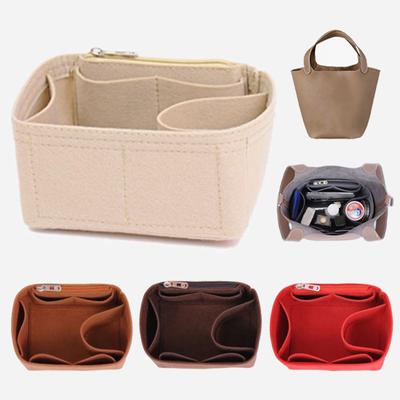 Travel Inner Bucket Bags Felt Insert Bag Makeup Cosmetic Bags Storage Organizer Tote Multifunction