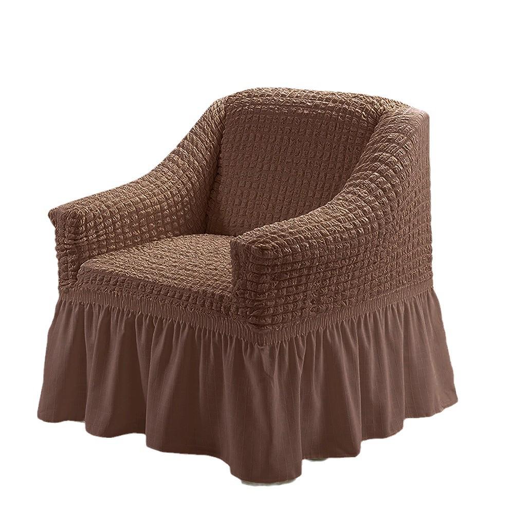 Single Seat Elastic Sofa Bed Cover with Gauze Dust Protection