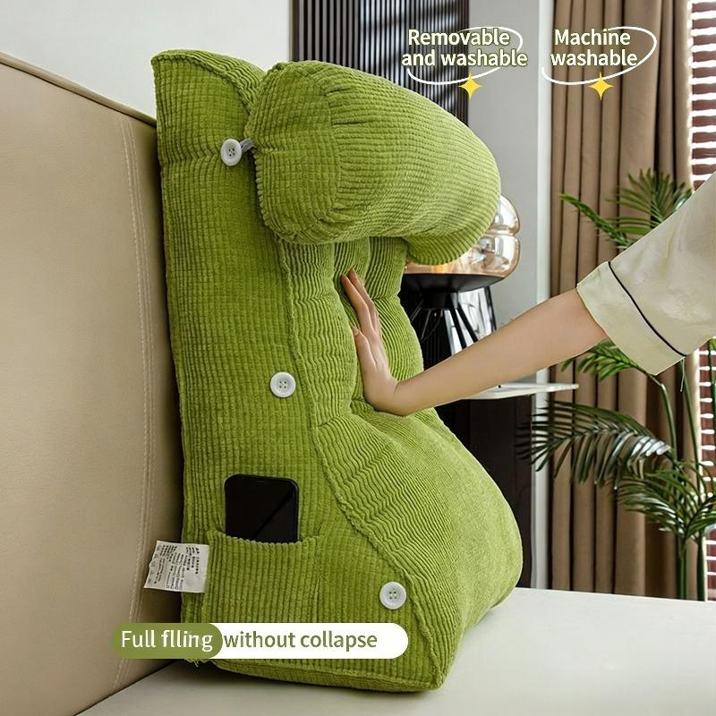 

1pc Detachable Ergonomically Designed Comfortable Reading Back Back Cushion,Back and Lumbar Support,Featuring Soft Large Cushion 45x20x50cm