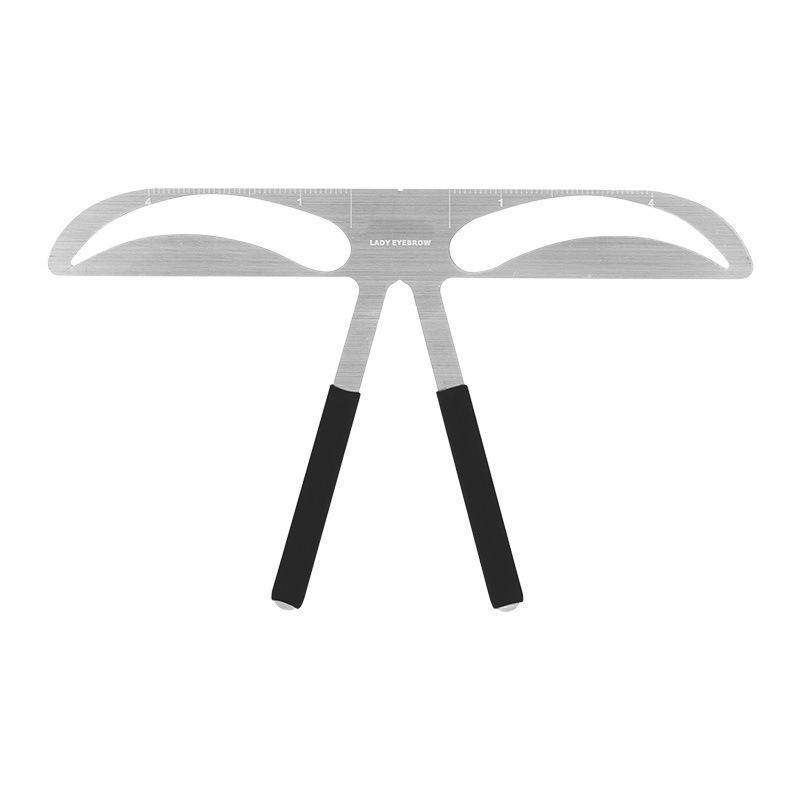 Eyebrow Ruler Tool Permanent Makeup Eye Brow Lip Grooming Tattoo Stencil Shaper Rule Measure Stainless Steel
