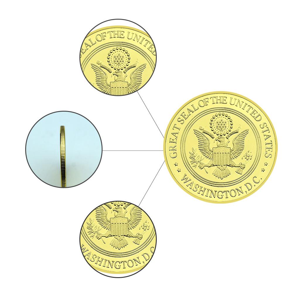 US Military Army Guard Gold Coin Collection Freedom Challenge Medal Military Belief Collection Souvenir