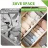 Adjustable Drawer Divider - Heavy-Duty Plastic Expandable and Foldable Storage Box,Suitable for Wardrobe and Drawer Organization