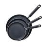 3 Piece Nonstick Skillets Set With Handle For Pancakes Crepes And Breakfast Cooking Aluminum Frying Pan Kitchen Cookware