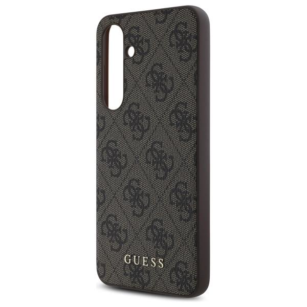 Guess Guhcs24Feg4Gfbr S24 Fe S721        Brązowy/Brown Hardcase 4G Metal Gold Logo