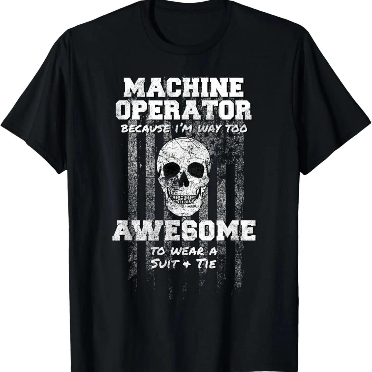 American Funny Machine Operator Shirt USA Equipment Heavy S