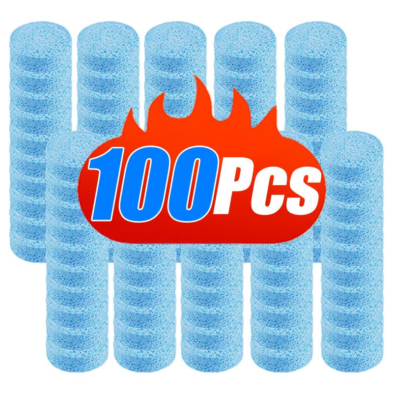 10/100 st Bil Vindrutetorkare Bil Brusande Tablett Glasvatten Fast Rengöringmedel Vindrutetorkare Spray Rengöring Bilvättstillbehör