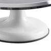 Supporto Girevole per Decorare Torte da 10 Pollici Piatto Girevole Professionale in Lega di Alluminio per Decorazione Torte Casalinga Accessori Bianco