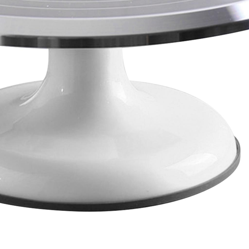 Supporto Girevole per Decorare Torte da 10 Pollici Piatto Girevole Professionale in Lega di Alluminio per Decorazione Torte Casalinga Accessori Bianco