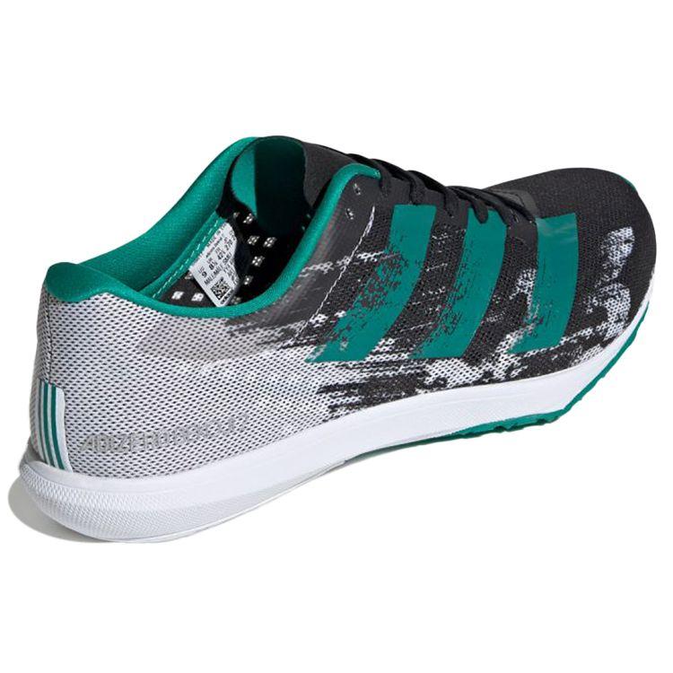 Adidas Adizero Bekoji 2.0 Lightweight Simple Durable Fabric Low-Top Marathon Running Shoes Men Sneaker Black Green FX0502