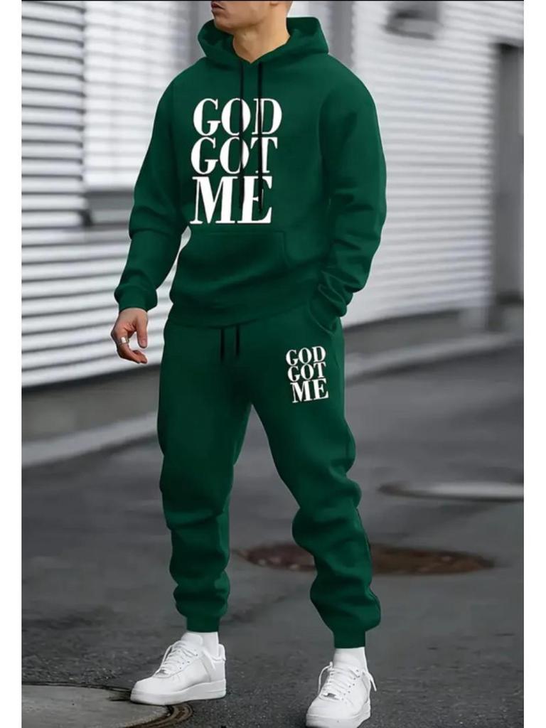 Men's Trendy Casual Hoodie and Sweatpants Set
