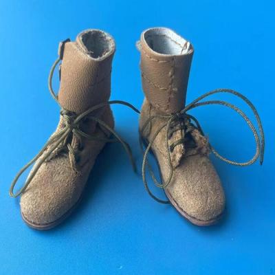 1/6 Scale Shoes, PU Leather Boots, 4.5cm Men Figures Boots Miniature Model for 12 Inch Male Action