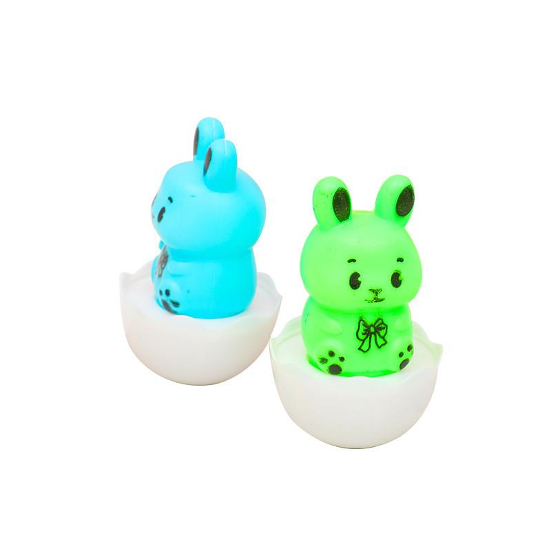 Toy Tumbler Rabbit With Plastic Resin Material Figurine For Children Animal Gift