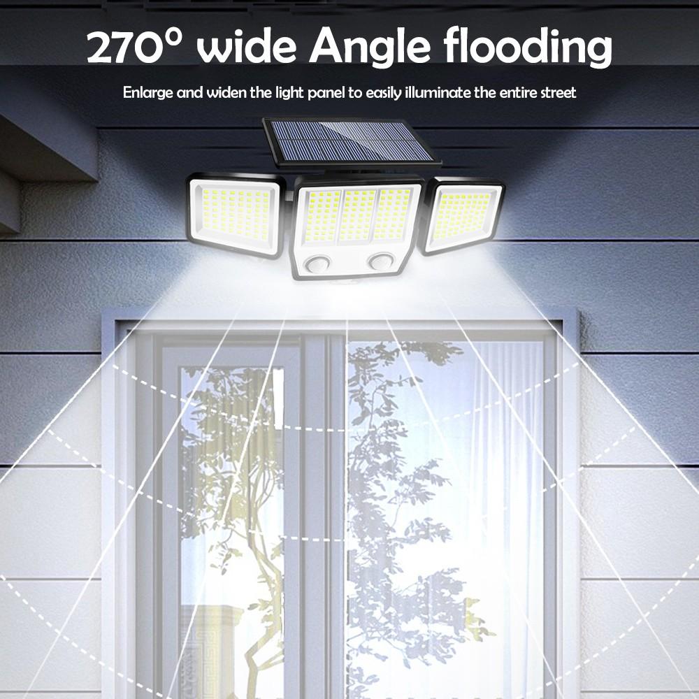 210/236 LED Solar Lights Outdoor With 3 Modes Solar Motion Sensor Wall Light Solar Security Lights Garden Decor Sheds Patios