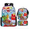 Digital Building Block Numberblocks School Bag Large Capacity Polyester Backpack Satchel Bag Pencil Bag Backpack Three-Piece Set