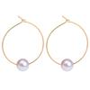 Fashion Women Faux Pearl Charm Huggie Hoop Earrings Party Jewelry Birthday Gift