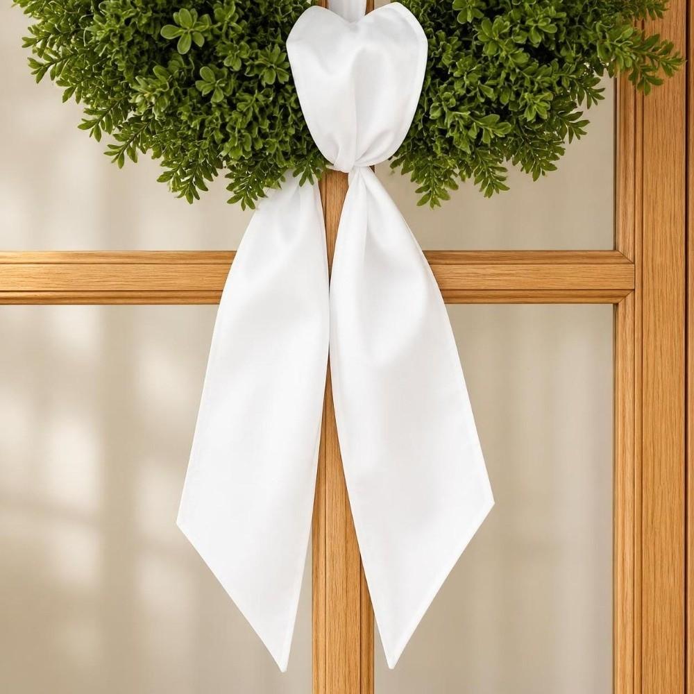 Adjustable Wreath Sash Soft Wreath Sashes Pure Holiday Wreath Decor  Front Door Hanging
