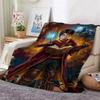 Harry Potter Magical Adventures Flannel Printed Blanket Thick Warm Throw Blanket For Living Room Gaming Room Home Party Decor Holiday Gift