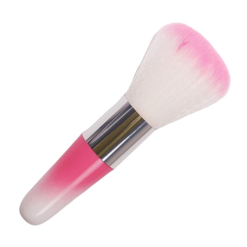 Gentle Nail Art Dust Brush Compact Ergonomic Handle For Efficient Manicure Cleaning And Multi Purpose Use