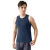Uomo gilet termico girocollo senza maniche slim fit pullover top fodera in peluche ispessita fondo canotta
