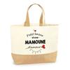 Tote Bag - PLANETEE - Mamoune d'Amour - Printed Jute France - Large Capacity - Strong Handles