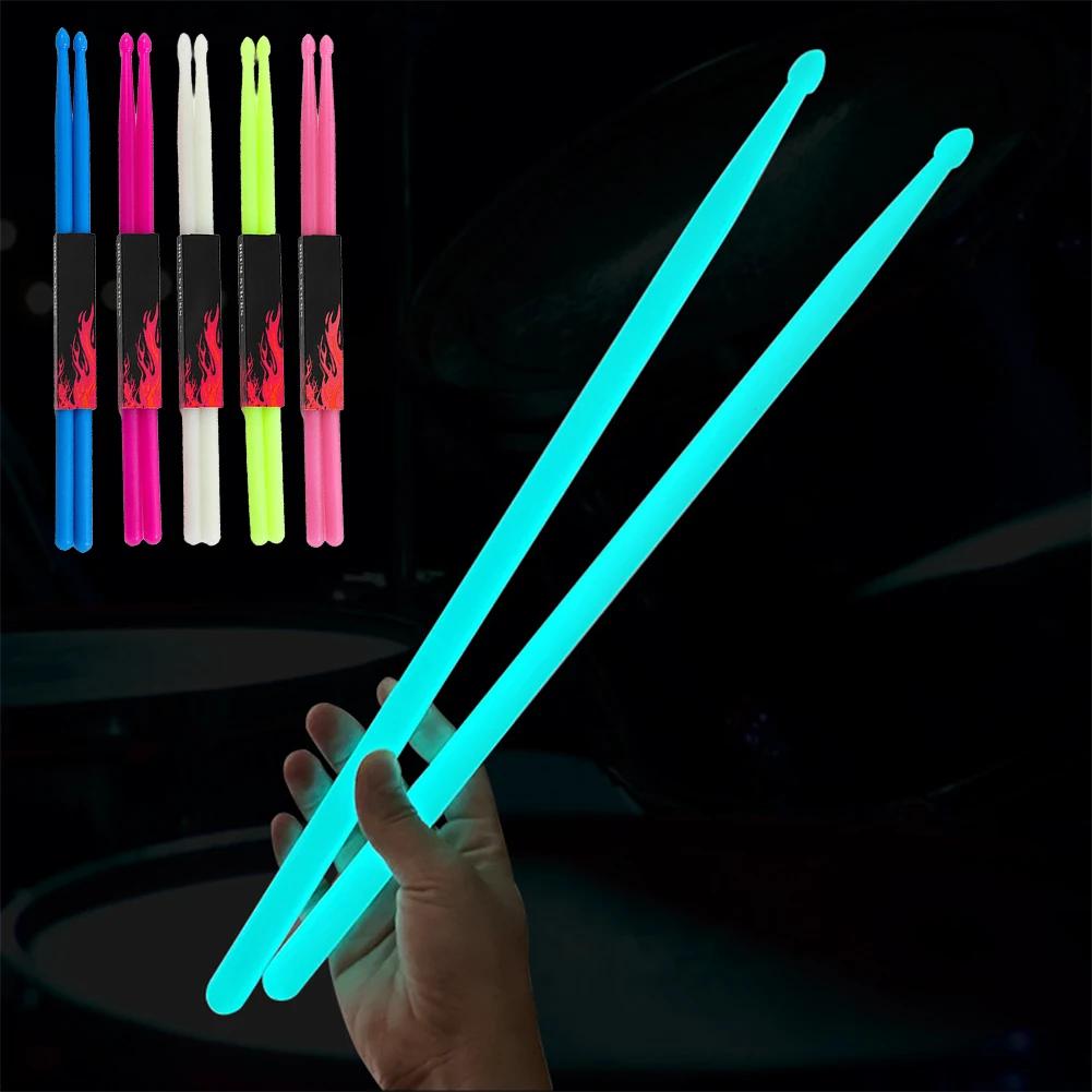 2 Pezzi Bacchette Luminose 5A Bacchette Luminose in Nylon Bacchette Fluorescenti Luce Notturna Bacchette Glow per Regali per Batteristi