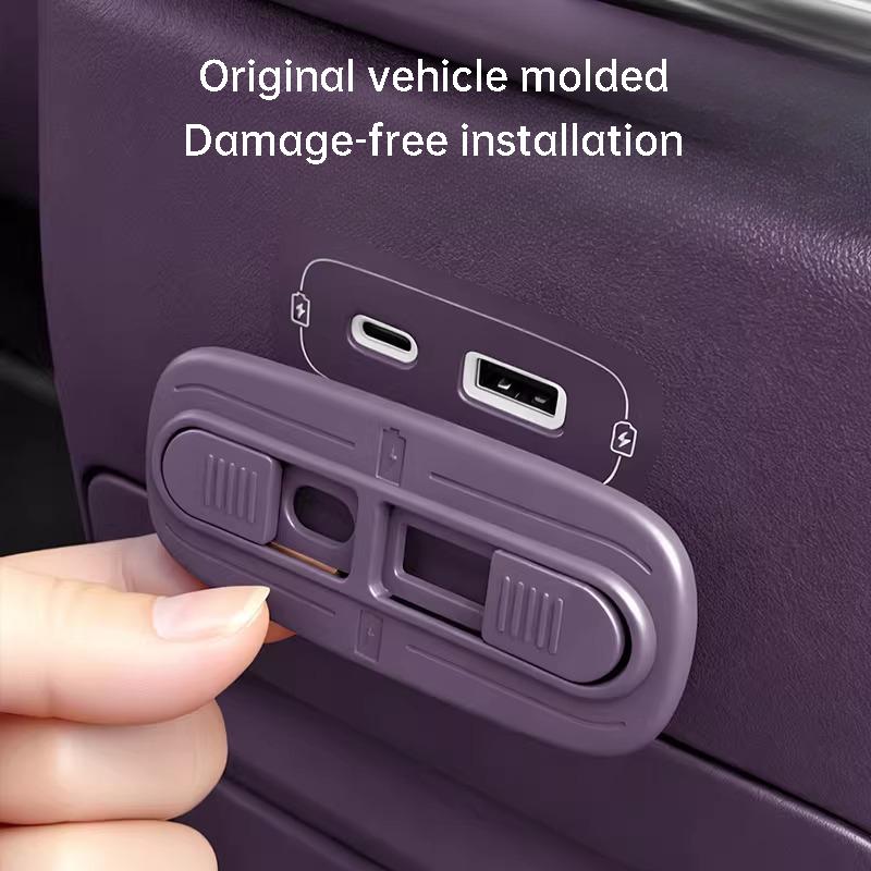 For Leapmotor B10 B01 Lafa5 B05 Car Rear USB Charging Port Cover Scratch-resistant Protector Interior Accessories