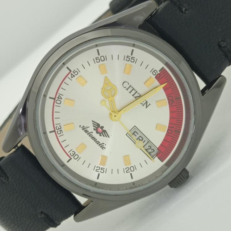 

REFURBISHED CITIZEN AUTOMATIC 8200 JAPAN MENS SILVER DIAL WATCH a415232-2 Sku010-a415232