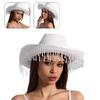 Fringed Drop Cowboy Hat Music Festival Hat Birthday Party Headwear Beach Sun Hat