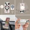 Black cat magnetic bracket bracelet is suitable for Apple 16promax mobile phone case 13 transparent silicone 15 cute 14 girls