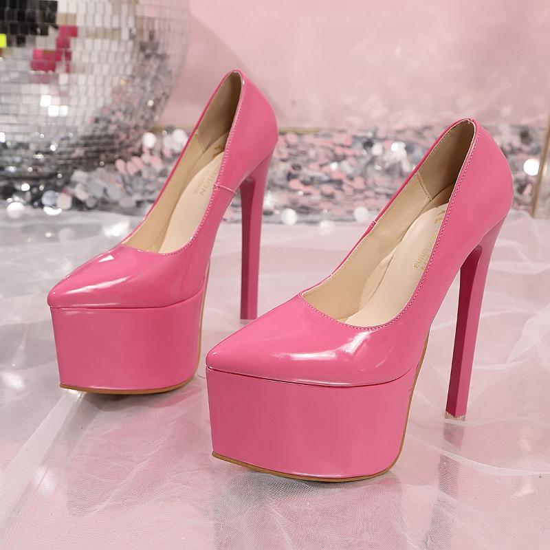 Night club high heels women. Cm thin heel water table sexy super high heel single shoes shallow mouth pointed head catwalk single shoes women