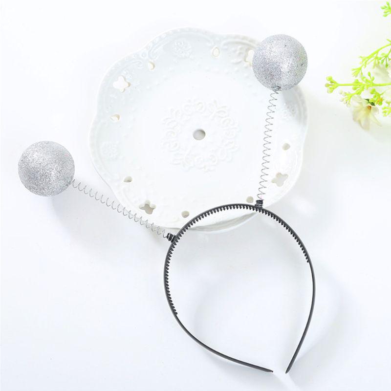 Adult Kids Martian Antenna Headband Christmas Tree Hat Boppers Ball Hair Hoop Adult Kids Martian Antenna Headband Christmas Tree Hat Boppers Ball Hair Hoop
