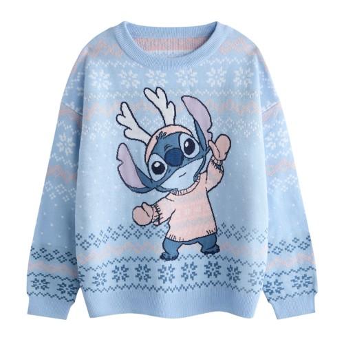 Lilo & Stitch Girls Stitch Christmas Jumper