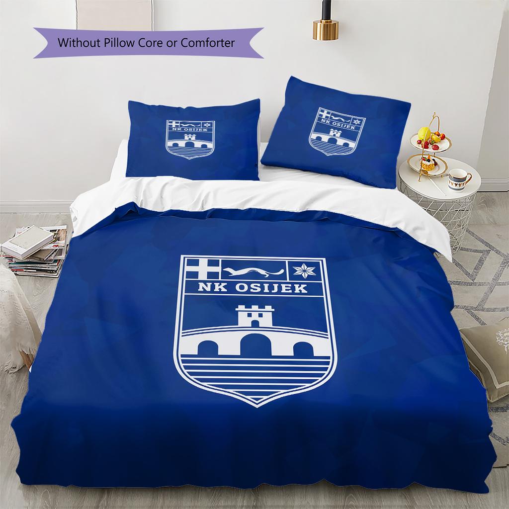 NK Osijek Pattern Bedding Quilt Set Home Decoration Gift (1 * duvet cover + 2 * pillowcase without core)
