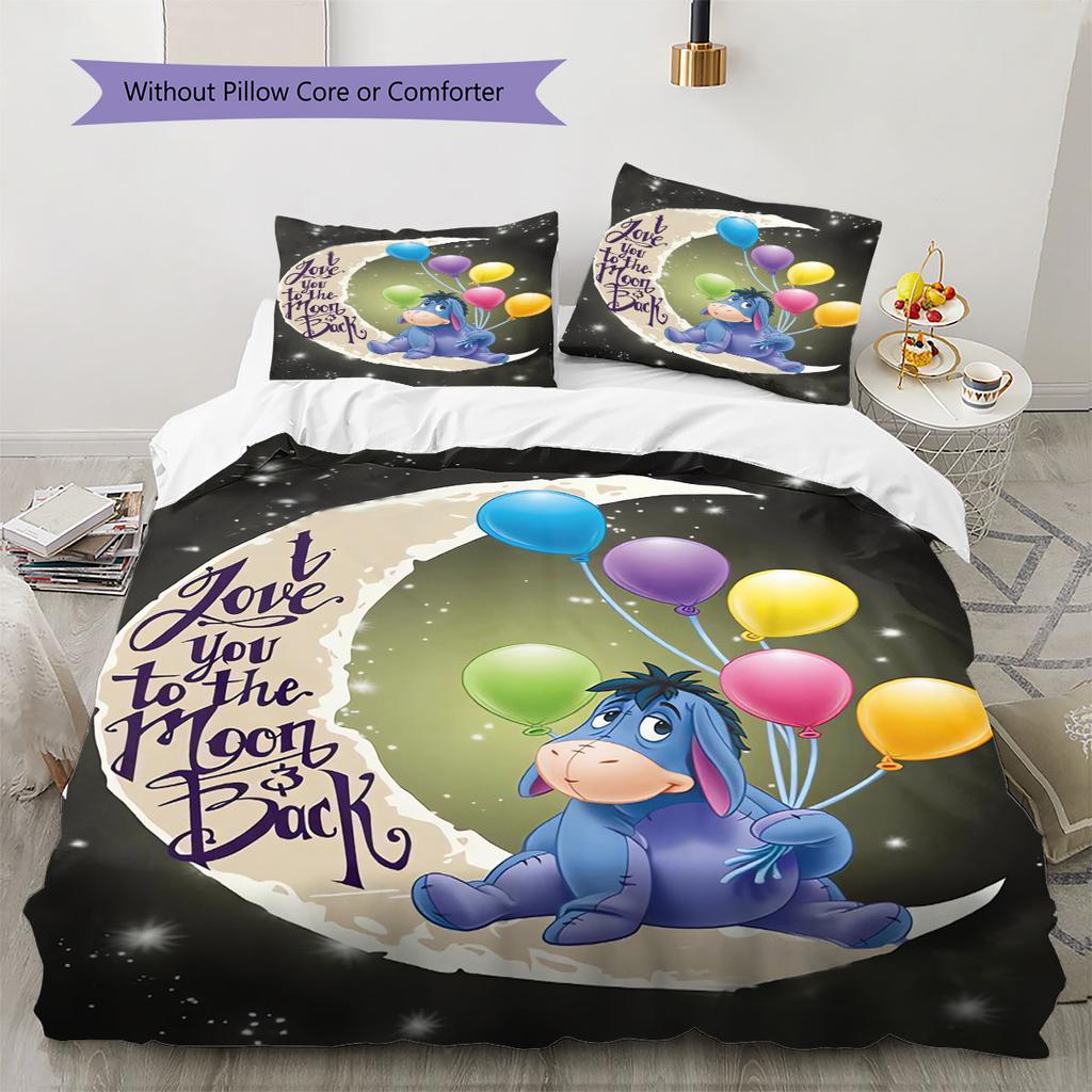 Eeyore and Tigger & Winnie The Pooh Print Bedding Set, Warm and Cozy, The Perfect Choice To Decorate A Child's Bedroom.