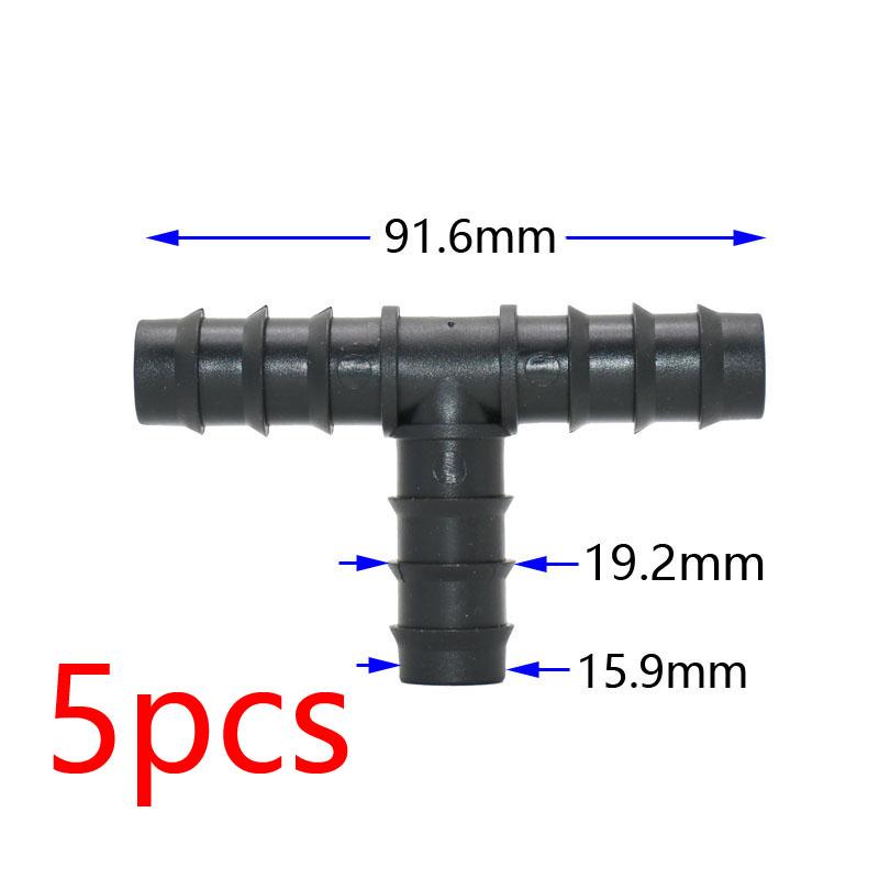 1/2 3/4 1 Inch Garden Hose Tee Elbow End Plug Straight Connector 16/20/25mm PE Hose Water Splitter Repair 90 Degree Connector