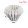 50/100pcs Pour Over Coffee Filter Papers 50 Sheets; Fits B75 Coffee Dripper & 1-2 Cups Wave Dripper Coffee Filter Papers