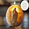 Relief Jezusa świeca jajko forma silikonowa modlitwa relief Jezusa forma żywiczna w kształcie jajka statua Jezusa formy gipsowe jajko prezent na Wielkanoc