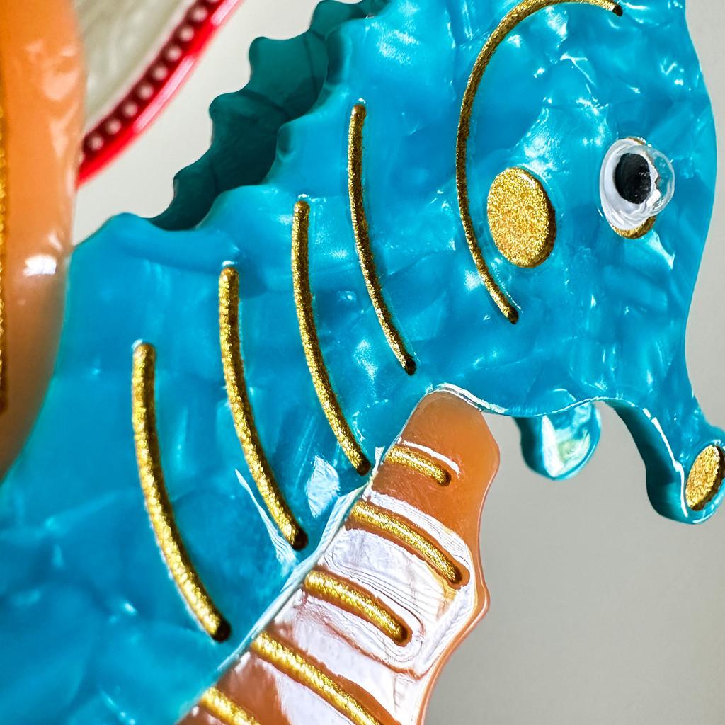 Stylish And Unique Animal Design Hair Claw Clips In Ocean Inspired Colors