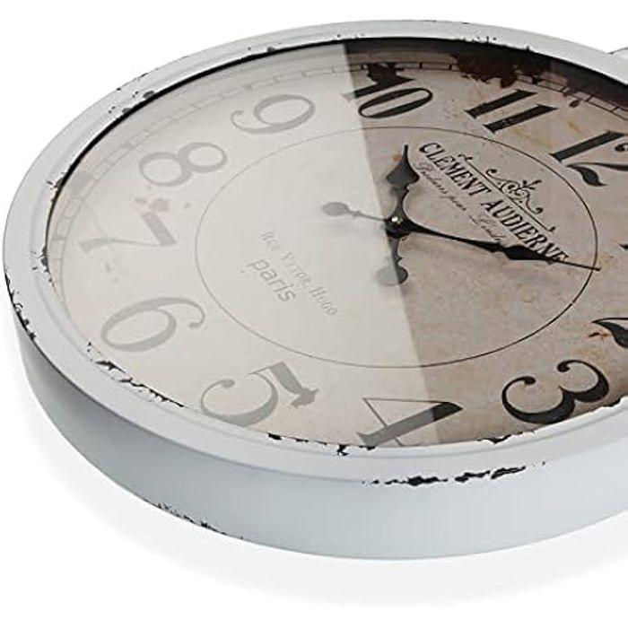 Horloge Murale - VERSA - Rustique - 48 cm - Métal - Décoration Intérieure