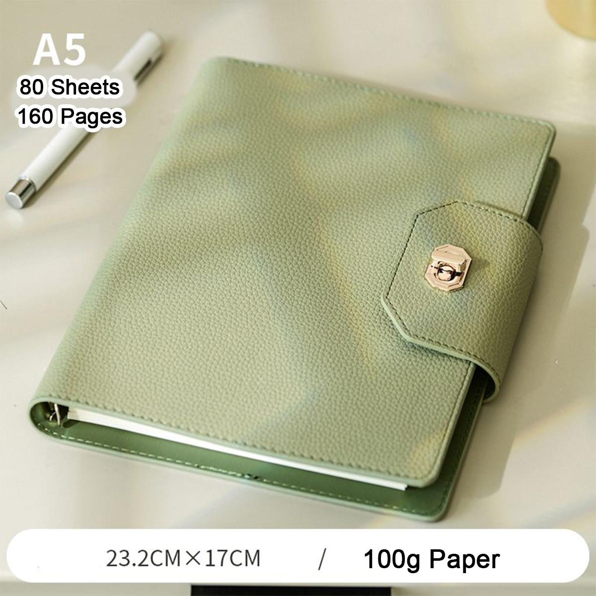 Мягкая кожаная тетрадь формата А5 с пряжкой для студента, деловой блокнот с отрывными листами, ежедневник, журнал для записей рабочих совещаний, журнал путешествий, сменные внутренние страницы A5